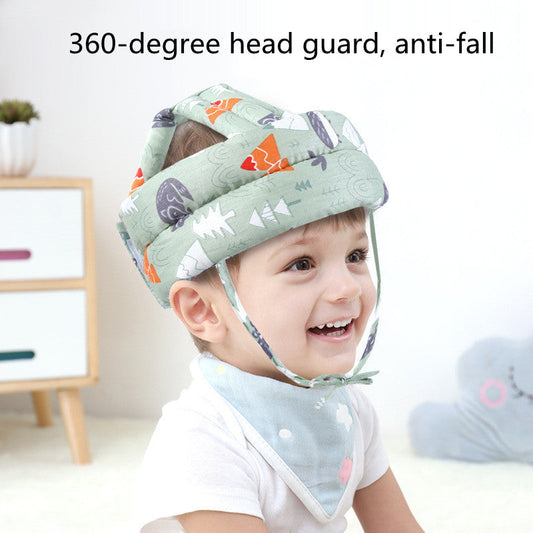 Adjustable Baby Safety Helmet | Toddler Head Protection Hat with Anti-Fall Pad | Children's Crash Cap for Learning to Walk | Protective Headgear in Random Color